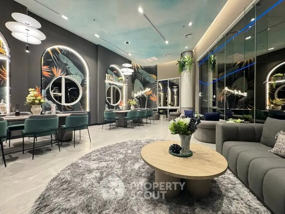 Luxurious modern living room with elegant decor and stylish furniture, perfect for sophisticated urban living.