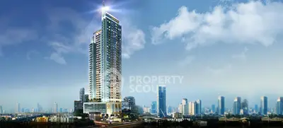Stunning high-rise building with panoramic city views, showcasing modern architecture and luxury living.