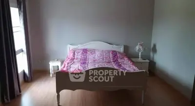 Cozy bedroom with elegant bed and natural light