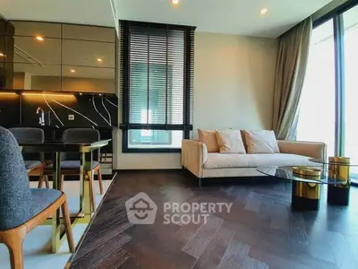 Luxurious modern living room with elegant furniture and stylish decor