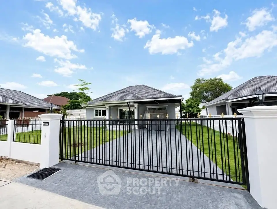Charming suburban home with spacious driveway and modern design