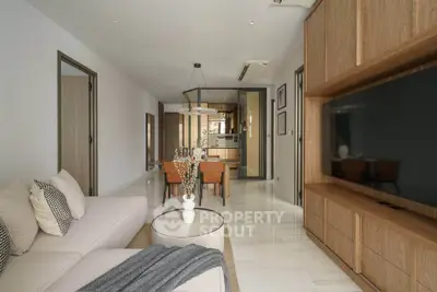 Modern living room with elegant decor and open layout