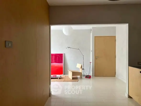 Modern minimalist interior with sleek design and natural light