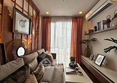 Cozy living room with modern decor and natural light