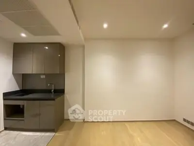 Modern minimalist kitchen with sleek cabinetry and open layout