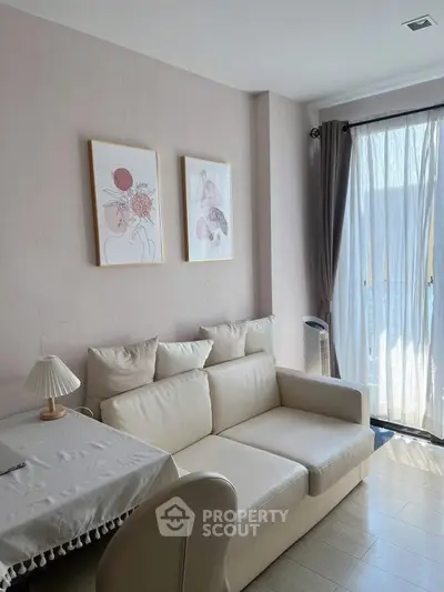 Chic living room with modern decor and natural light