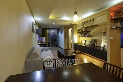 Stylish living room with modern decor and cozy ambiance