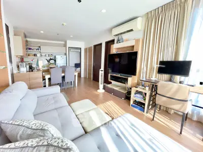 Spacious modern living room with open layout and natural light
