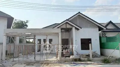 Charming under-construction single-story house with modern design and spacious layout.