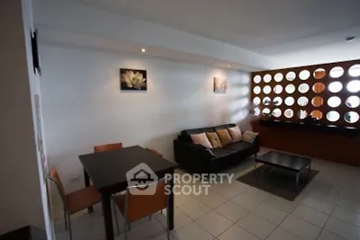 Modern living room with stylish decor and cozy seating area