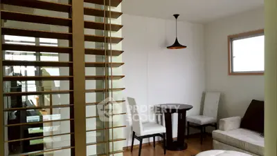 Cozy living room with modern furniture and natural light