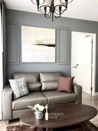Stylish modern living room with elegant decor and comfortable seating
