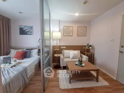 Cozy studio apartment with modern decor and natural light