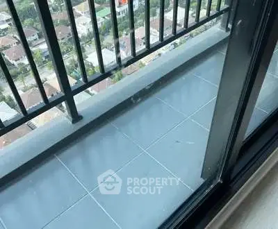 High-rise balcony with stunning cityscape view