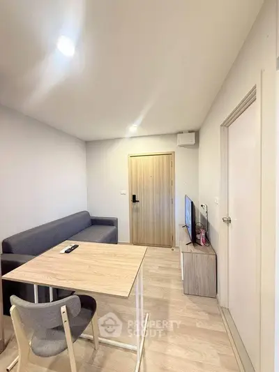 Cozy living room with modern furniture and natural light