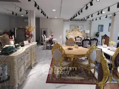 Luxurious dining room with ornate furniture and elegant decor