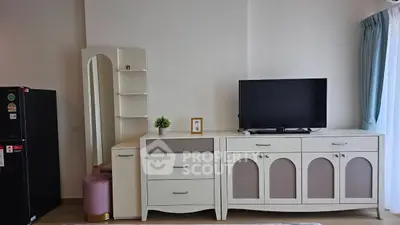 Stylish living room with modern TV unit and elegant decor