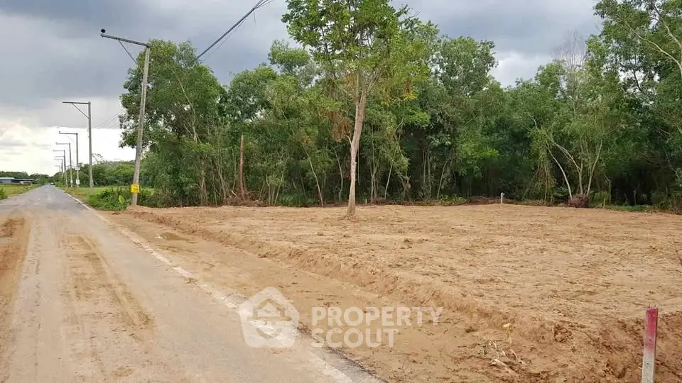 Prime land plot with road access and lush greenery, ideal for development or investment opportunities.