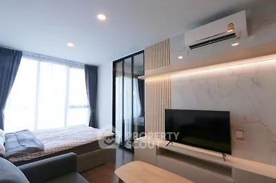 Modern studio apartment with stylish decor and natural light