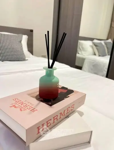 Stylish bedroom with elegant decor and luxury accents, perfect for modern living.