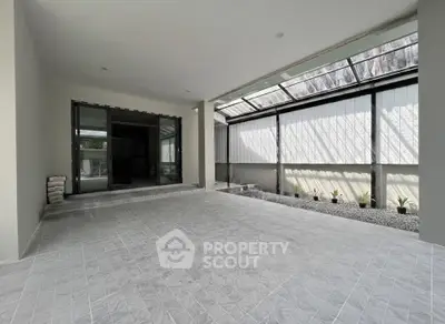 Spacious modern patio with sleek design and natural light