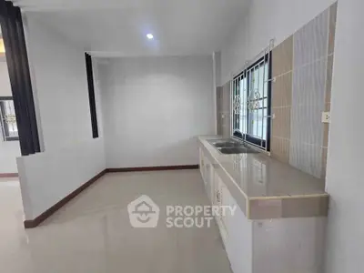 Spacious kitchen with modern design and ample counter space