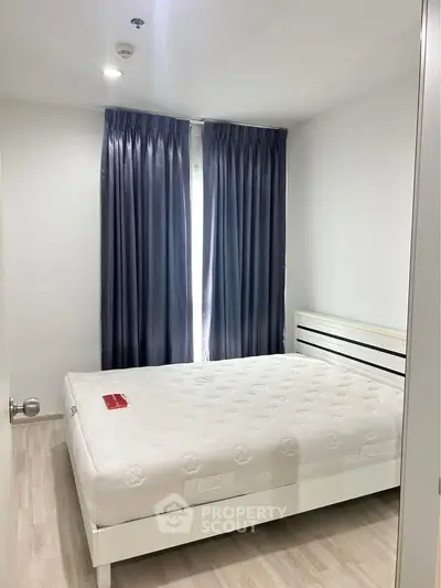 Modern bedroom with minimalist design and natural light