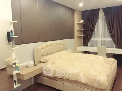 Luxurious bedroom with elegant decor and cozy ambiance