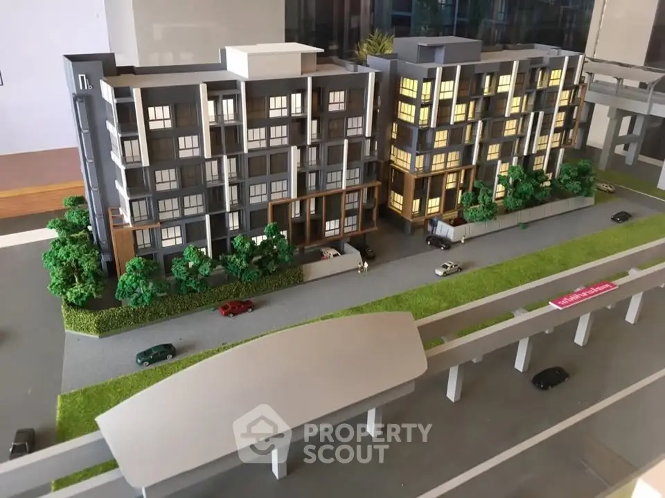 Modern condominium model showcasing sleek design and urban living amenities.