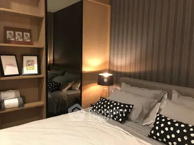 Cozy bedroom with modern decor and stylish lighting