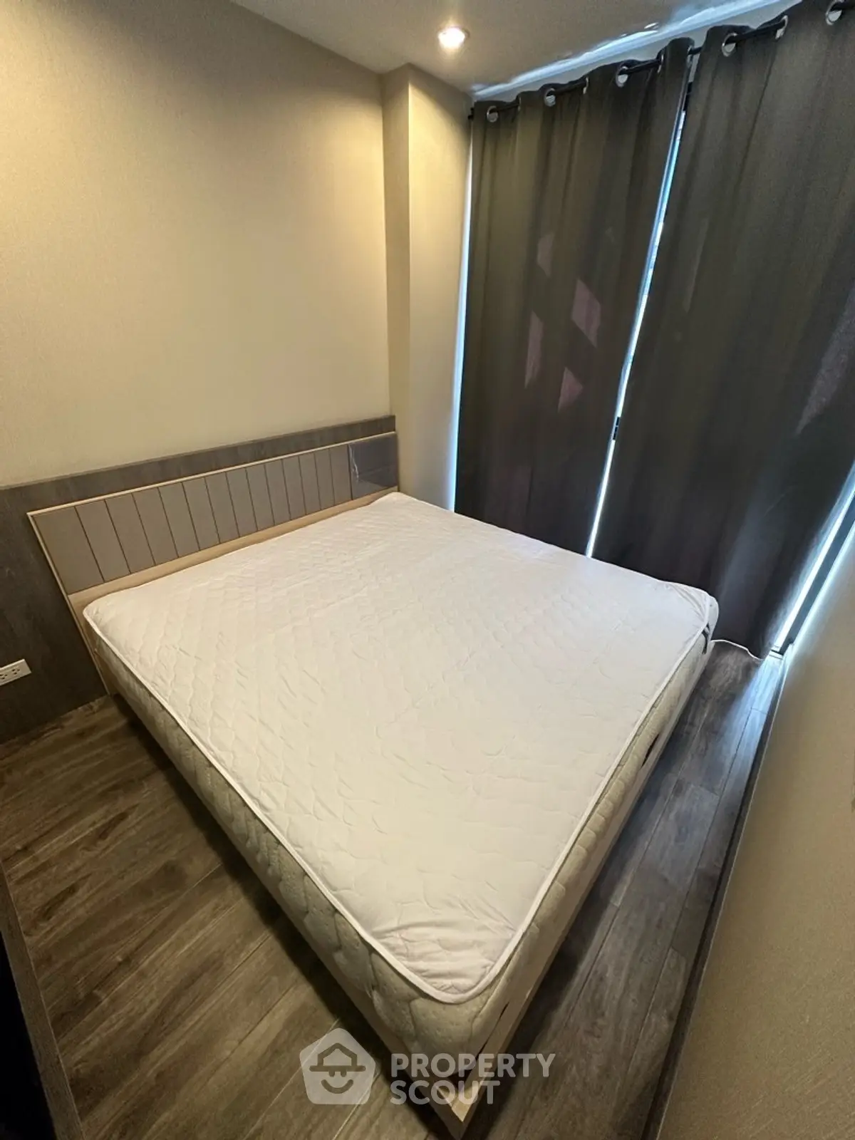 Cozy bedroom with modern design and natural light