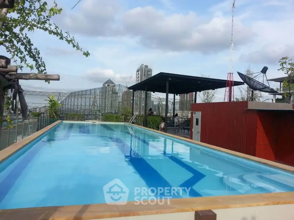 Luxurious rooftop pool with stunning city views and modern amenities.