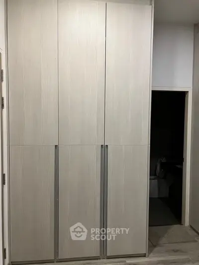 Modern storage closet with sleek design and ample space