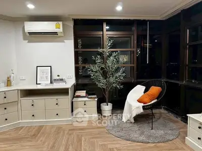 Stylish modern living room with cozy chair and elegant decor