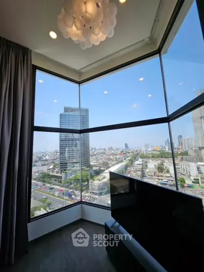 Stunning corner unit with panoramic city view and modern interior design