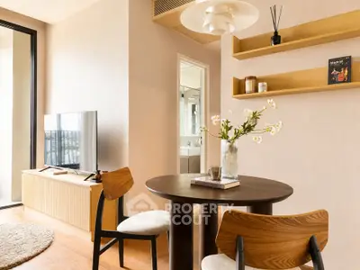Chic modern living room with stylish furniture and natural light, perfect for urban living.