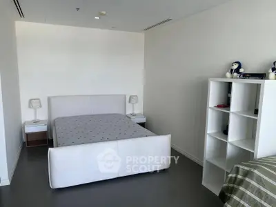 Modern bedroom with minimalist design and stylish furniture