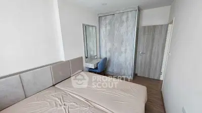 Modern bedroom with sleek design and stylish furniture
