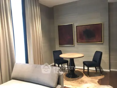 Elegant living room with modern decor and stylish furniture