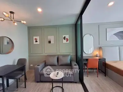 Modern studio apartment with stylish decor and cozy furniture