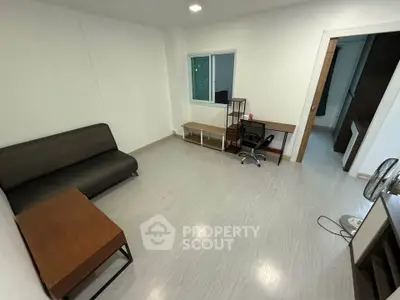 Spacious study room with modern furniture and sleek flooring