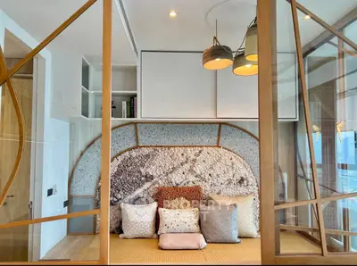 Luxurious modern interior with elegant decor and stylish lighting, perfect for a cozy and sophisticated living space.