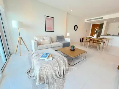 Spacious modern living room with open layout and elegant decor