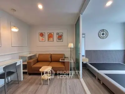 Modern studio apartment with stylish decor and open layout