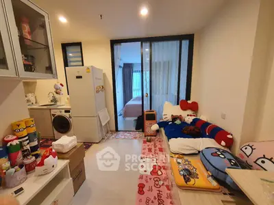 Charming children's room with playful decor and cozy sleeping area, perfect for a family home.