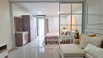 Modern studio apartment with open layout and stylish decor