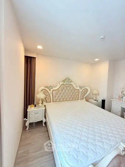 Luxurious bedroom with elegant bed and classic decor