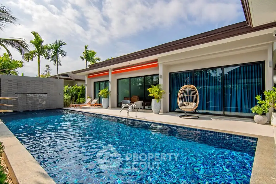 Luxurious villa with private pool and modern design, perfect for tropical living.