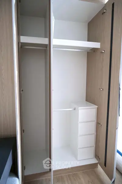 Spacious modern wardrobe with ample storage and sleek design