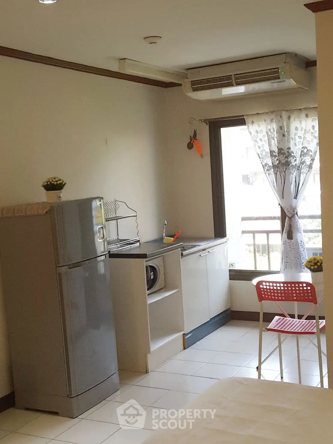 Modern kitchen with sleek design and ample natural light